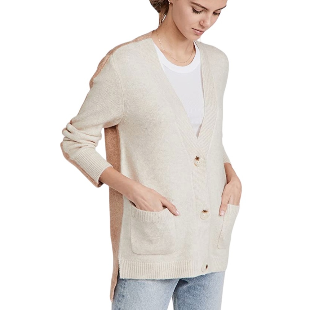 BB Dakota Steve Madden Study Date Two-Toned Cardigan in Light Camel - S
